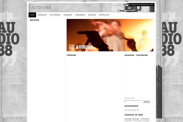 Magzine theme site design template sample