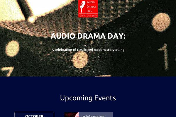 Events theme site design template sample