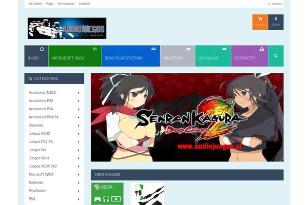 audiojuegos.cl site used Homeshop