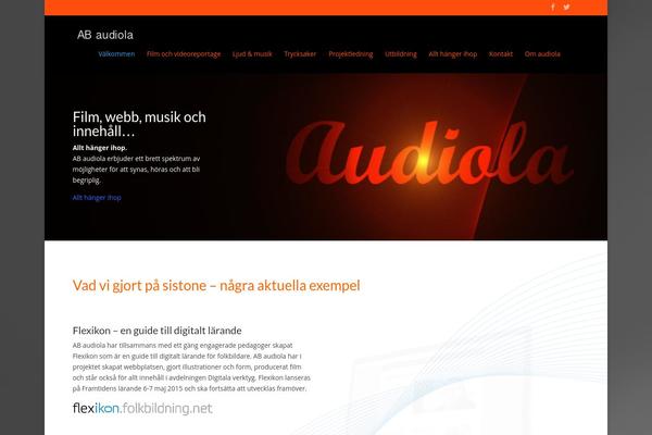 audiola.se site used Divi-21