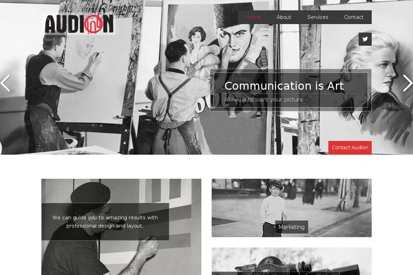 Forked theme site design template sample