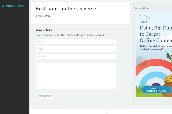 Hudson theme site design template sample