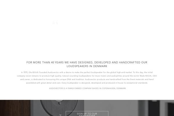 audiovector.com site used Bonzai