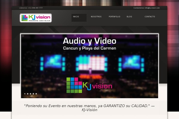 audiovideocancun.com site used Award-theme