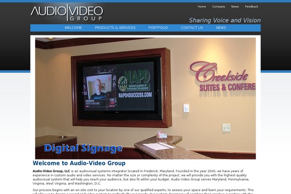 Encompass theme site design template sample