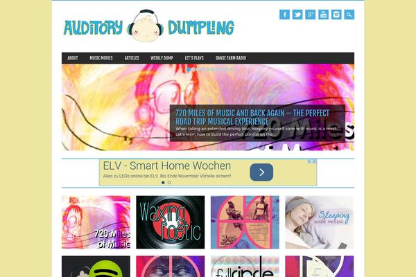 Magazino theme site design template sample