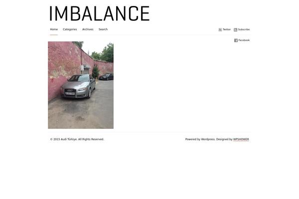 Imbalance theme site design template sample