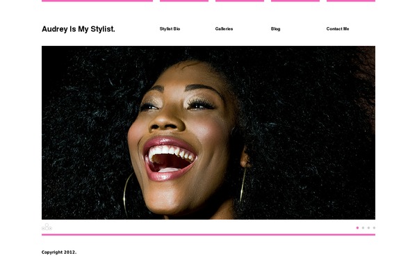 Audrey theme site design template sample