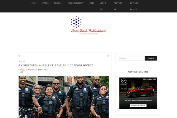 Blog Way theme site design template sample