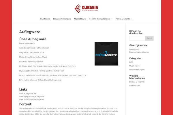 auflegware.de site used Djbasis