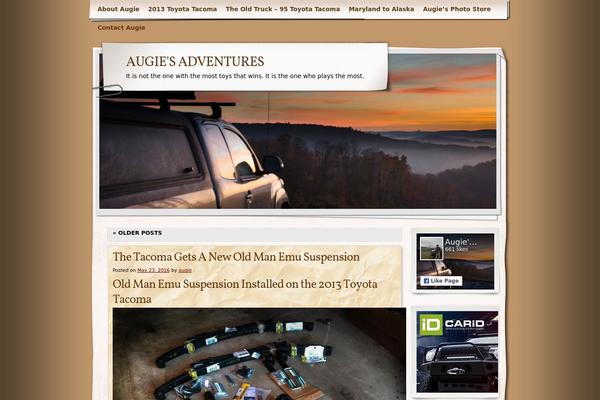 Adventure Journal theme site design template sample