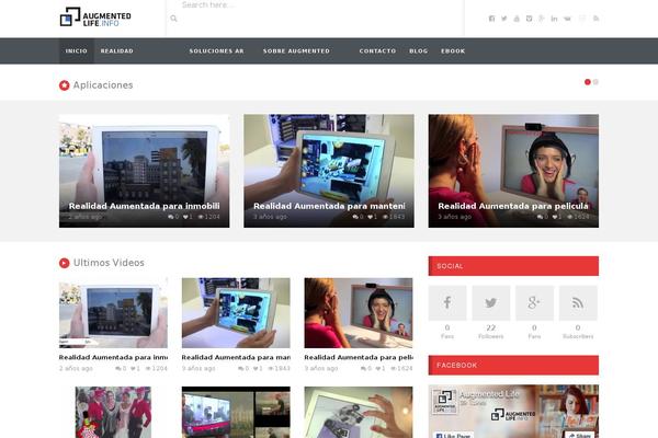 VideoTube theme site design template sample