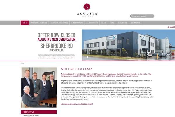 Augusta theme site design template sample