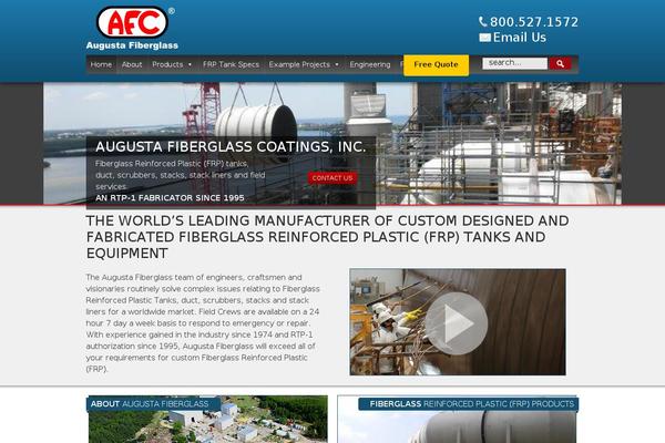 augustafiberglass.com site used Peaktheme