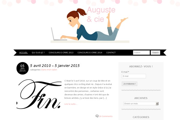Adelle theme site design template sample