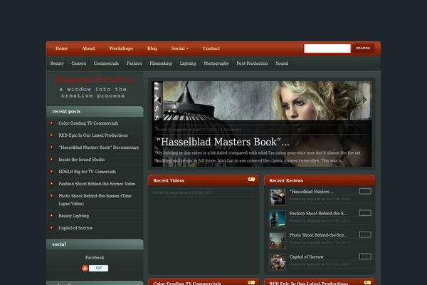 eGamer theme site design template sample