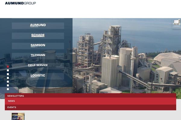 aumund.com site used Aumund-theme