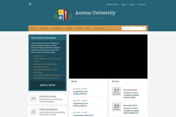 WP Education theme site design template sample