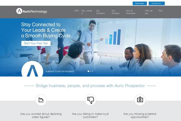 aurictechnology.com site used Aurictheme