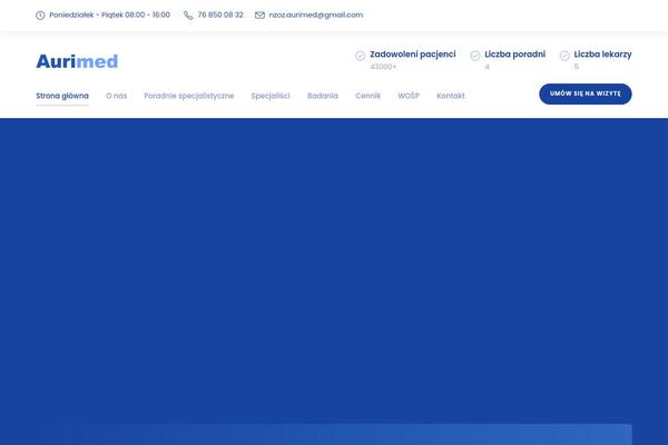 Mediz theme site design template sample