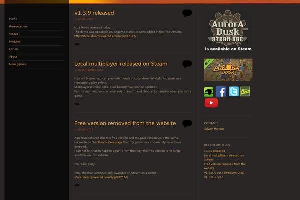 Sunspot theme site design template sample