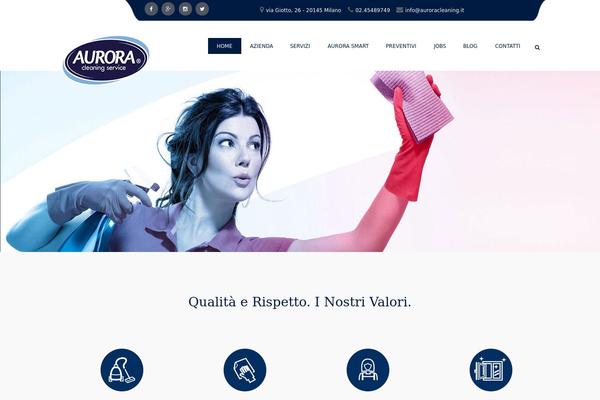 Aurora theme site design template sample