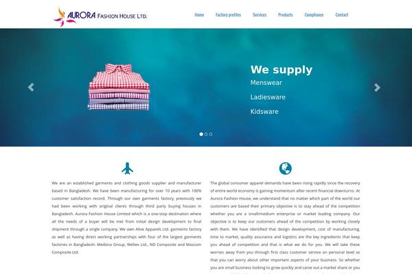 Roots theme site design template sample