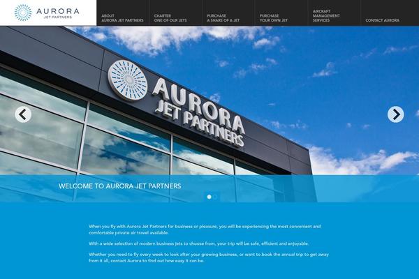 Aurora theme site design template sample