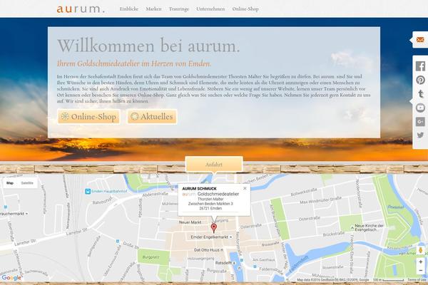Aurum theme site design template sample