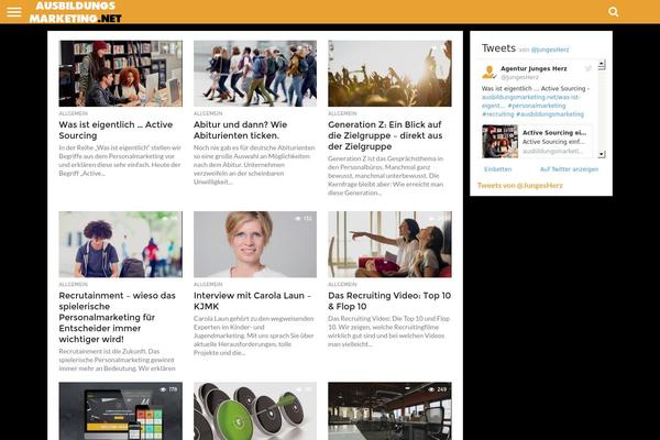 Flex Mag theme site design template sample