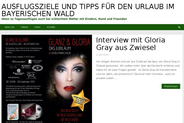ausflugszielebayerischerwald.de site used Mastergrid