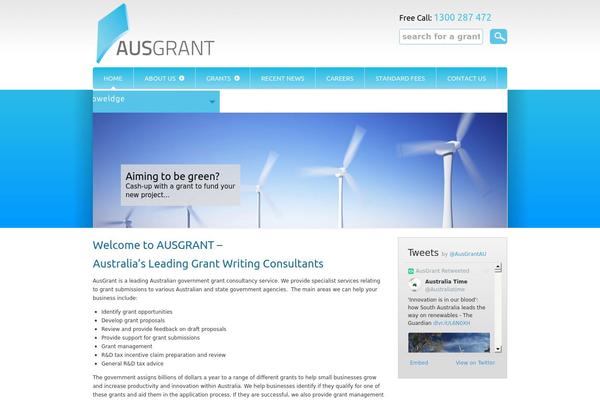 Site using AGP Font Awesome Collection plugin
