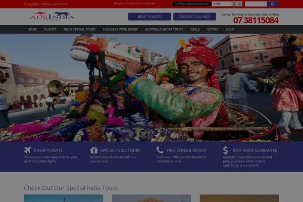 Trendy Travel theme site design template sample