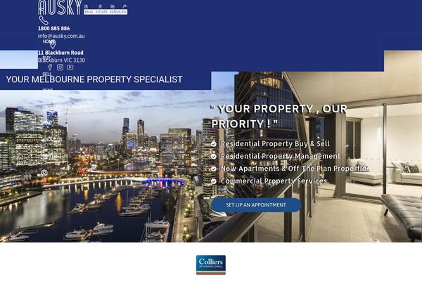 Houzez theme site design template sample