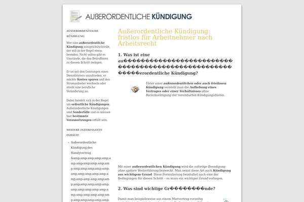 ausserordentlichekuendigung.com site used Mehrwert