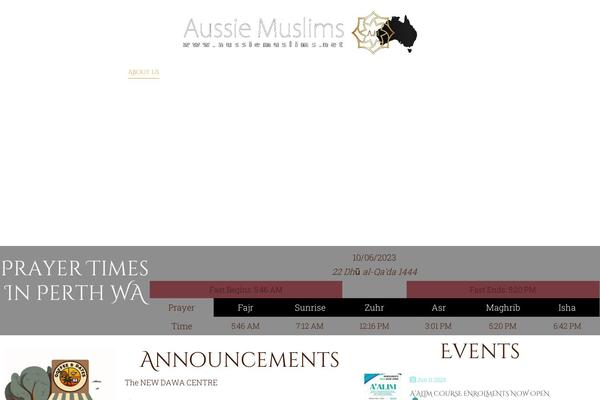 Site using Daily-prayer-time-for-mosques plugin