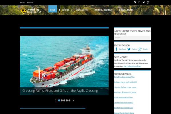 Magazine theme site design template sample