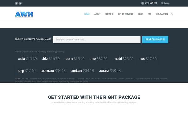Arkahost theme site design template sample