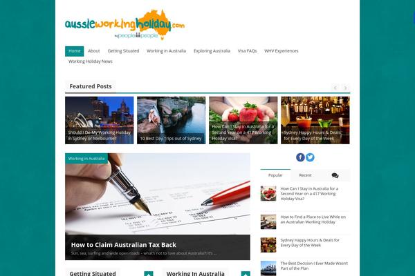 Journal theme site design template sample