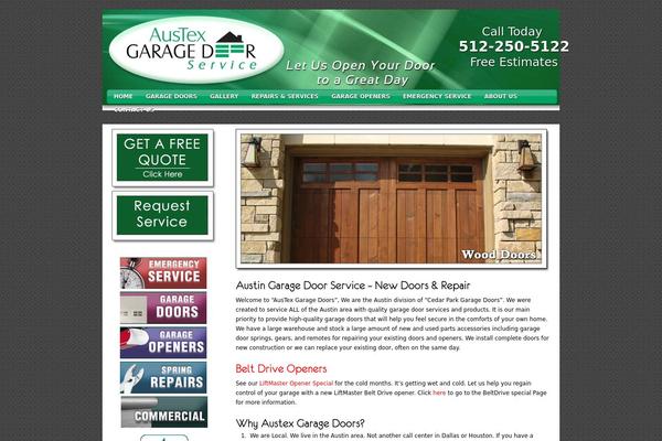 austexgaragedoors.com site used Austex