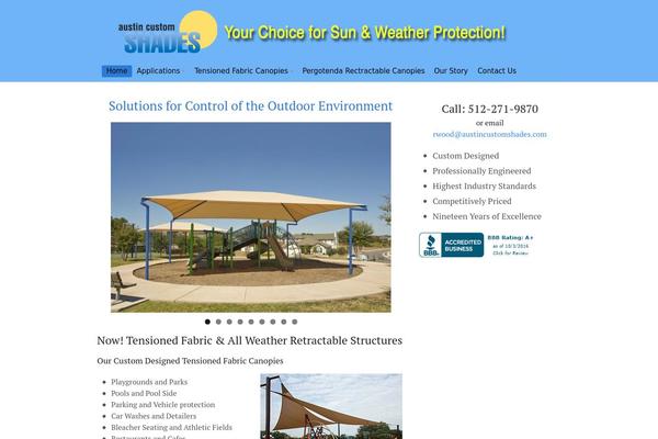 austincustomshades.com site used Canvas