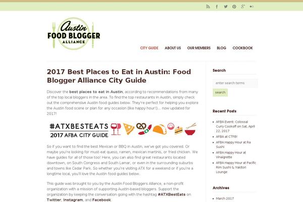 austinfoodbloggers.org site used Wp Enlightened