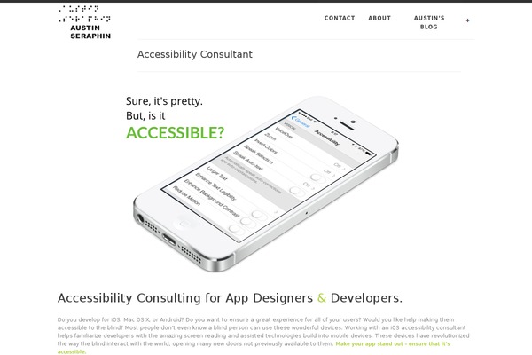 austinseraphin.com site used Simplicity