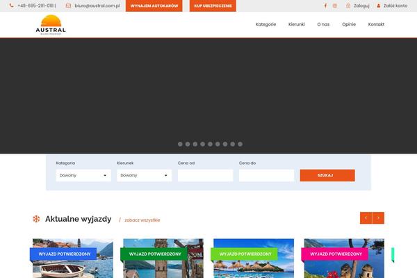 TravelTour theme site design template sample