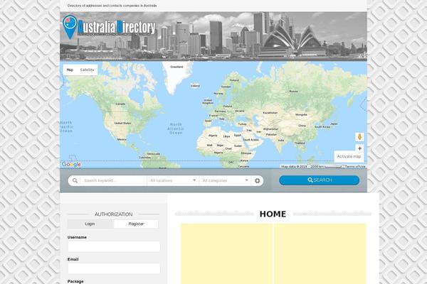 Directory theme site design template sample