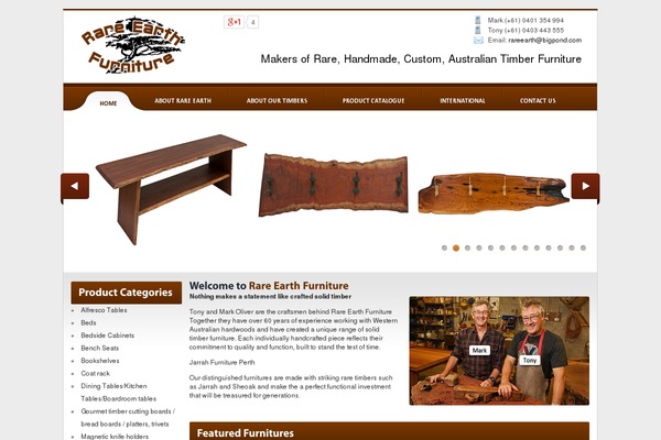 australian-furniture.com.au site used Rareearth