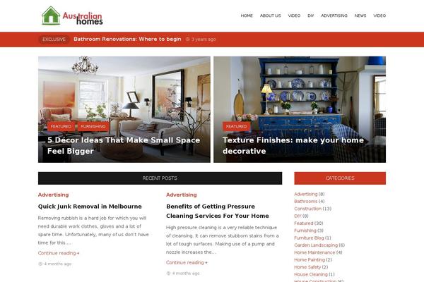 Monograph theme site design template sample