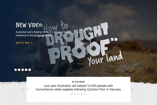 australianaid.org site used Australianaid