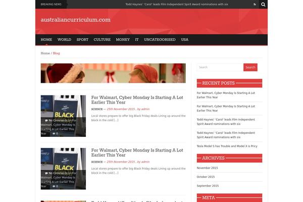 News Mix Light theme site design template sample