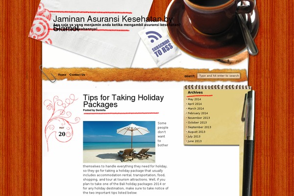 Morning Coffee theme site design template sample
